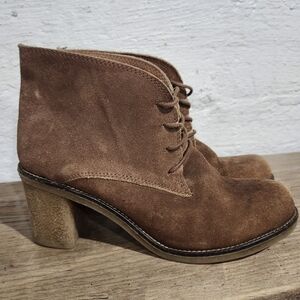 ALDO‎ Brown Suede Ankle Boots